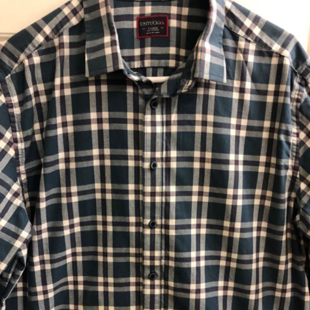 Men's XL Long Sleeve Untuckit Shirt